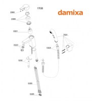 MONOMANDO LAVABO-BIDE PINE DAMIXA